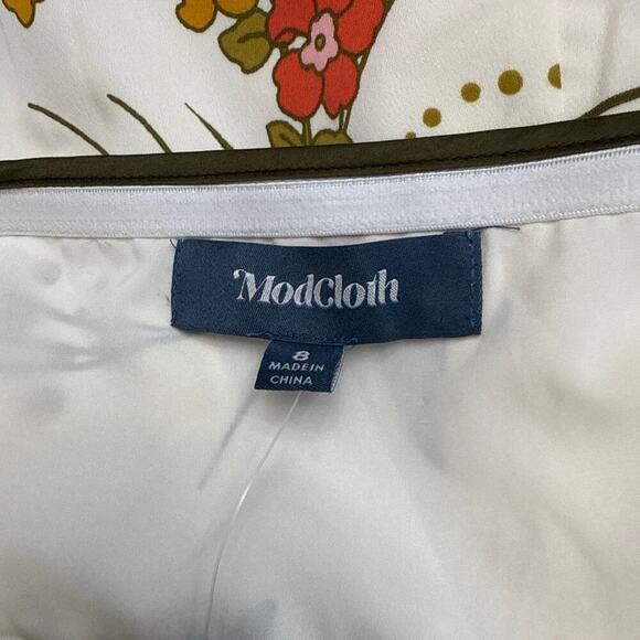 Modcloth Floral Halter Maxi Dress Size 8 - Picture 4 of 15